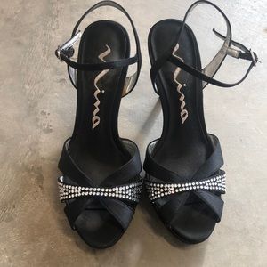 Black Mina heels, size 7